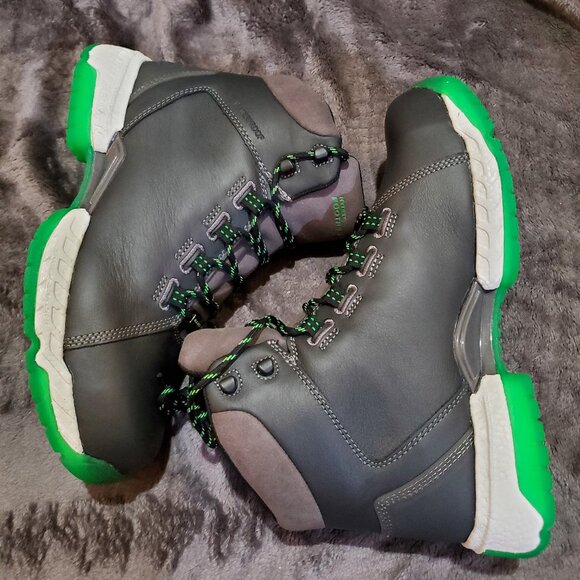 Hytest Footrests Nano Toe Waterproof Black Neon Green Work Boots Men's Size 9.5E - Picture 7 of 14